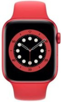 Apple Watch 6 Koperta 44mm Czerwona z Aluminium z Paskiem sportowym Czerwonym