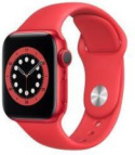 Apple Watch 6 Koperta 44mm Czerwona z Aluminium z Paskiem sportowym Czerwonym
