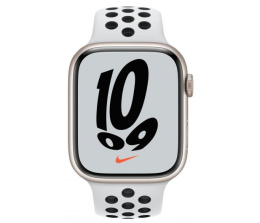 Apple Watch 7 45mm Starlight Aluminum/Black Nike Sport Band