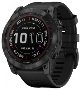 GARMIN Fenix 7X Sapphire Solar Czarny Tytan