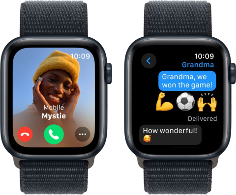 APPLE Watch SE 2022 GPS 44mm Midnight Czarny