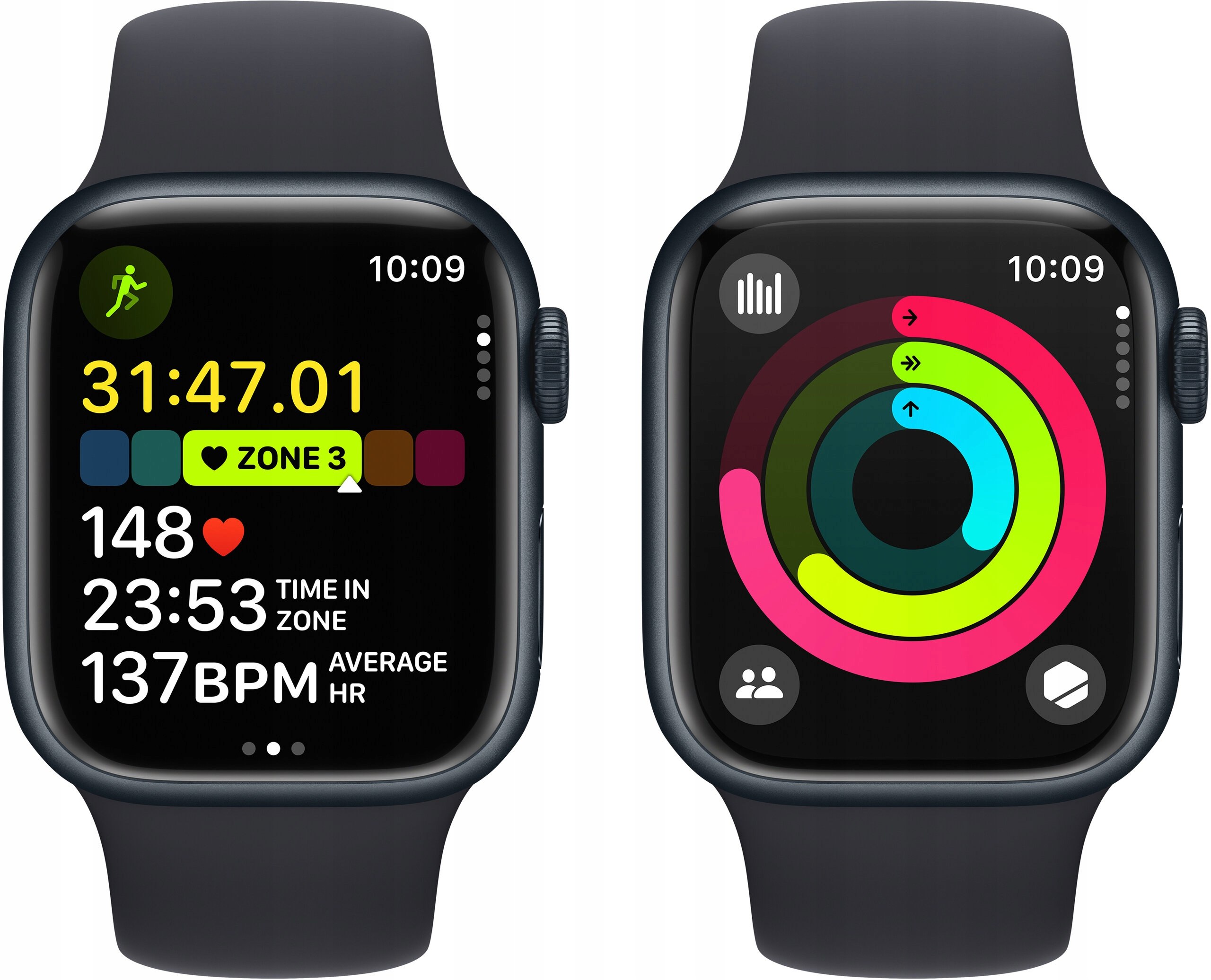 Smartwatch APPLE Watch 9 GPS + Cellular 41mm Kształt koperty prostokątna