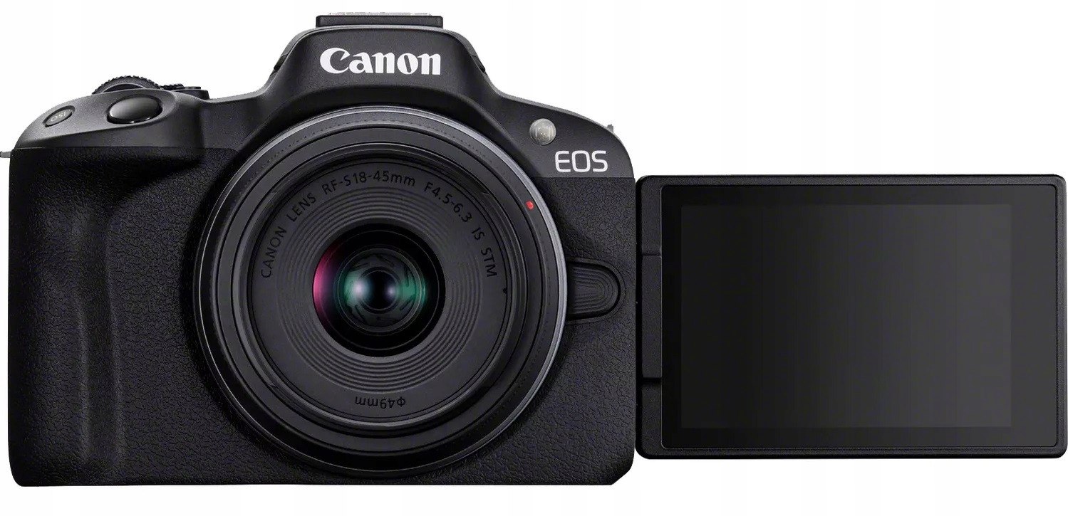 Aparat CANON EOS R50 + RF-S 18-45 + 55-210 IS STM W zestawie korpus + obiektyw