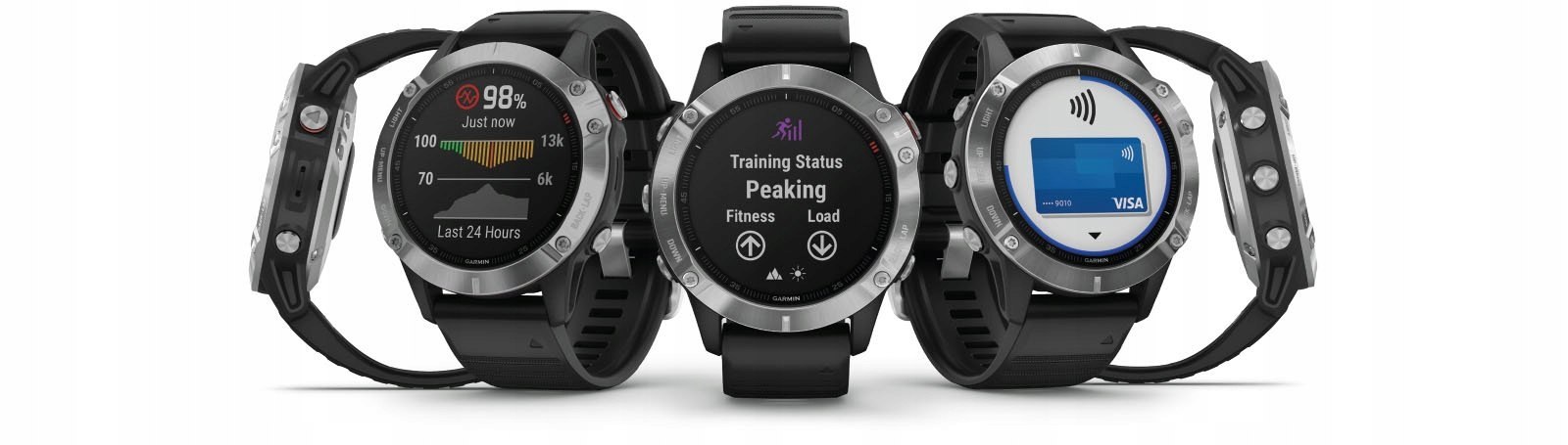 Garmin Fenix 6S Sapphire Czarny (0100215925) Materiał koperty inny